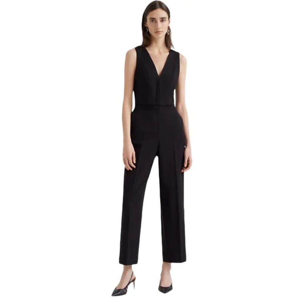 Club Monaco Day to Night Black Sleeveless Jumpsuit Size 6